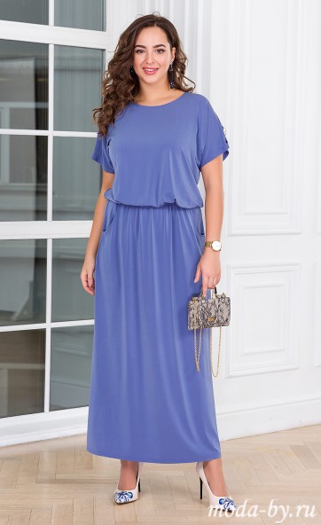 Платье «Прованс» серо-голубой